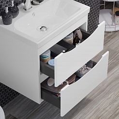 Opadiris Мебель для ванной Элеганс 60 подвесная белая матовая – фотография-7